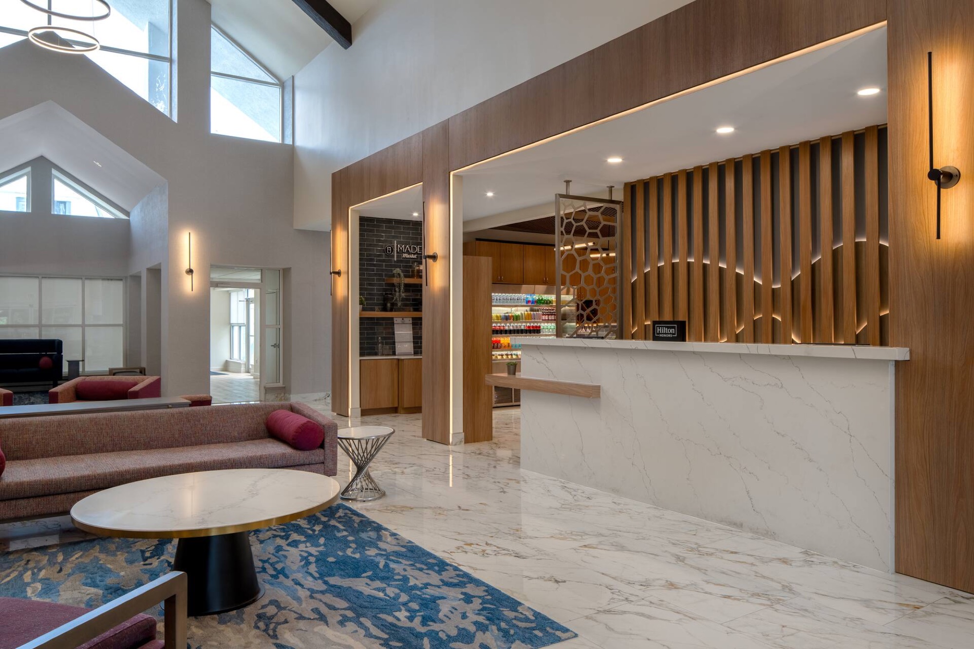 DoubleTree Suites Mt. Laurel front desk and lobby