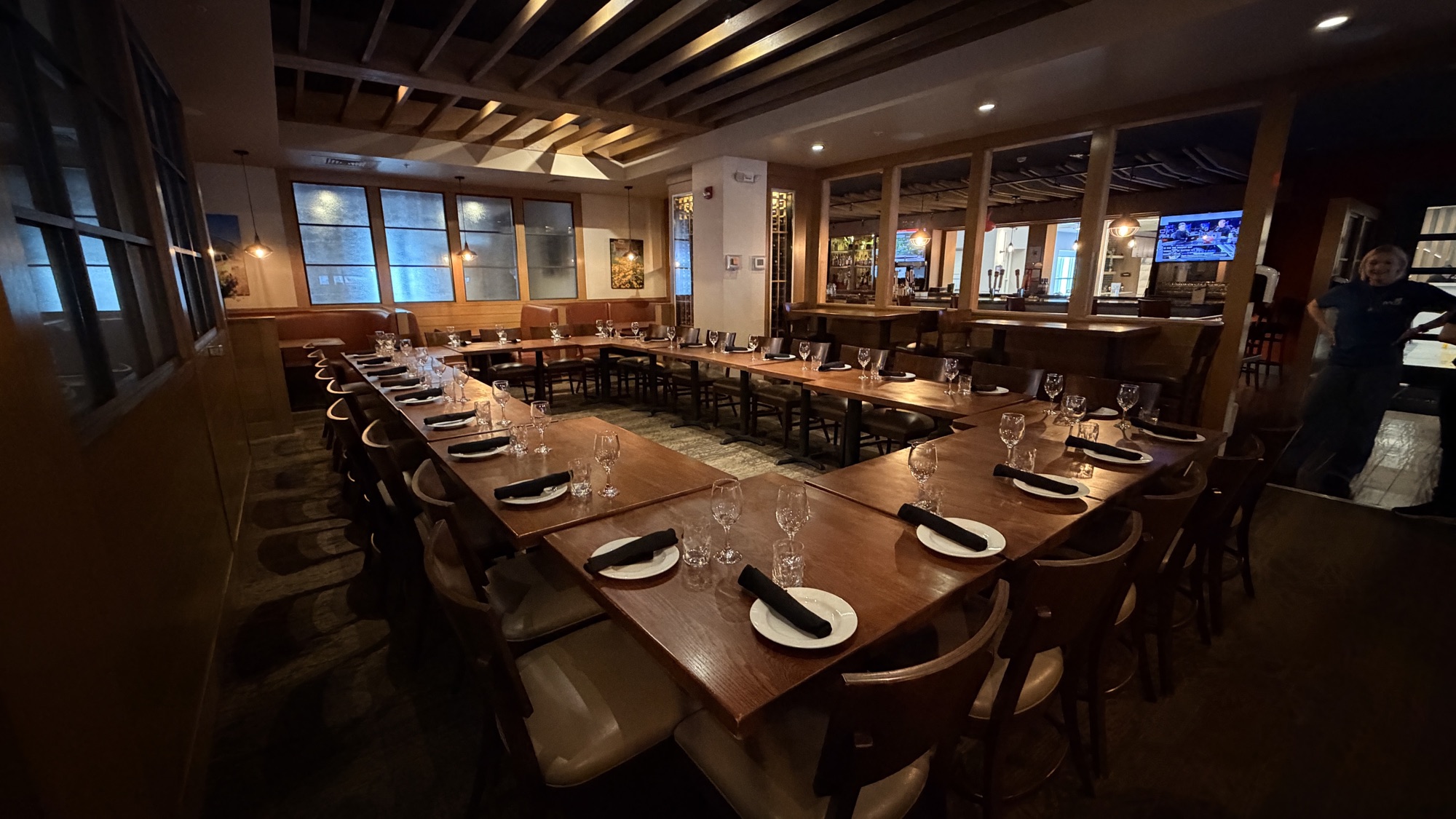 Private dining room at Redz Restaurant